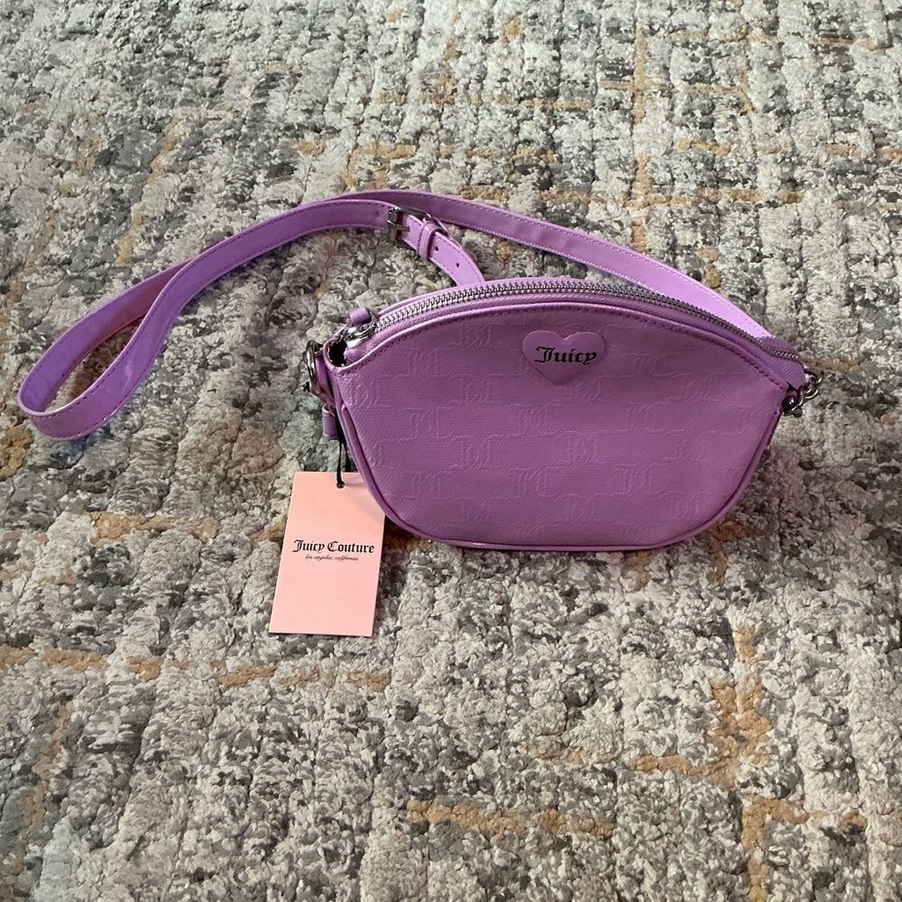 JUICY COUTURE EFFORTLESS GLOSSY SMALL CROSSBODY BAG! NWT!